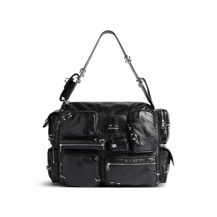 Superbusy Large Sling Bag in Black Balenciaga US