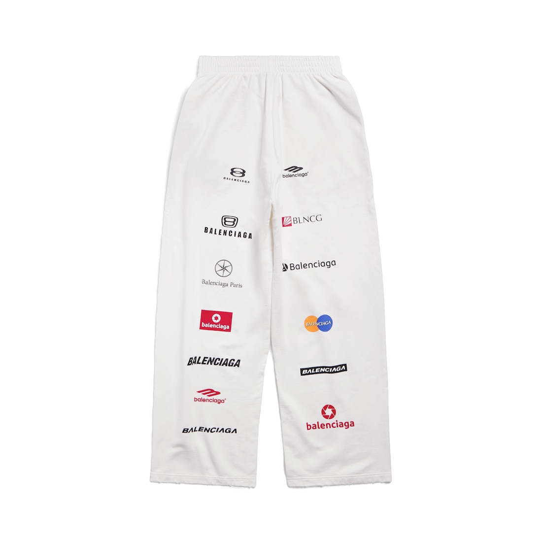 Top League Baggy Sweatpants in White | Balenciaga CA