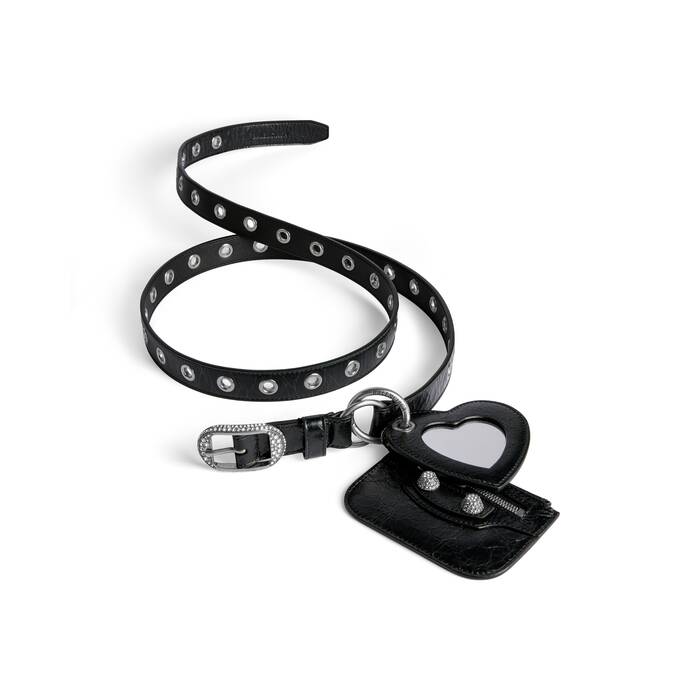 le cagole charms belt with rhinestones 