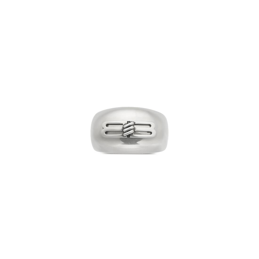 Bb Signet Ring in Silver | Balenciaga US