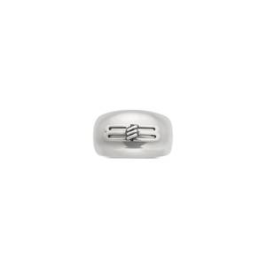 Bb Icon Signet Ring in Antique Silver | Balenciaga US