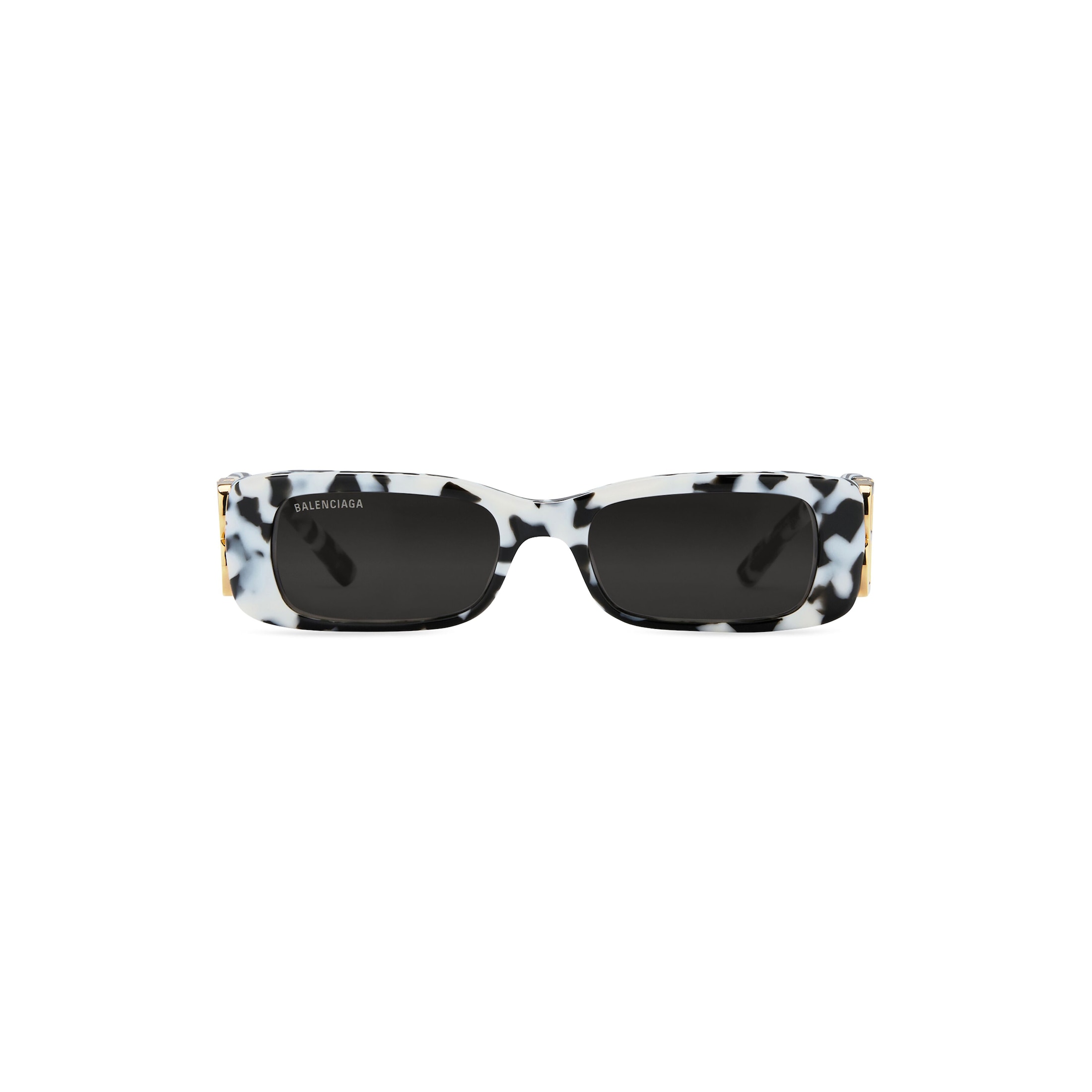 Balenciaga Dynasty Rectangle Sunglasses - White - Man - Acetate