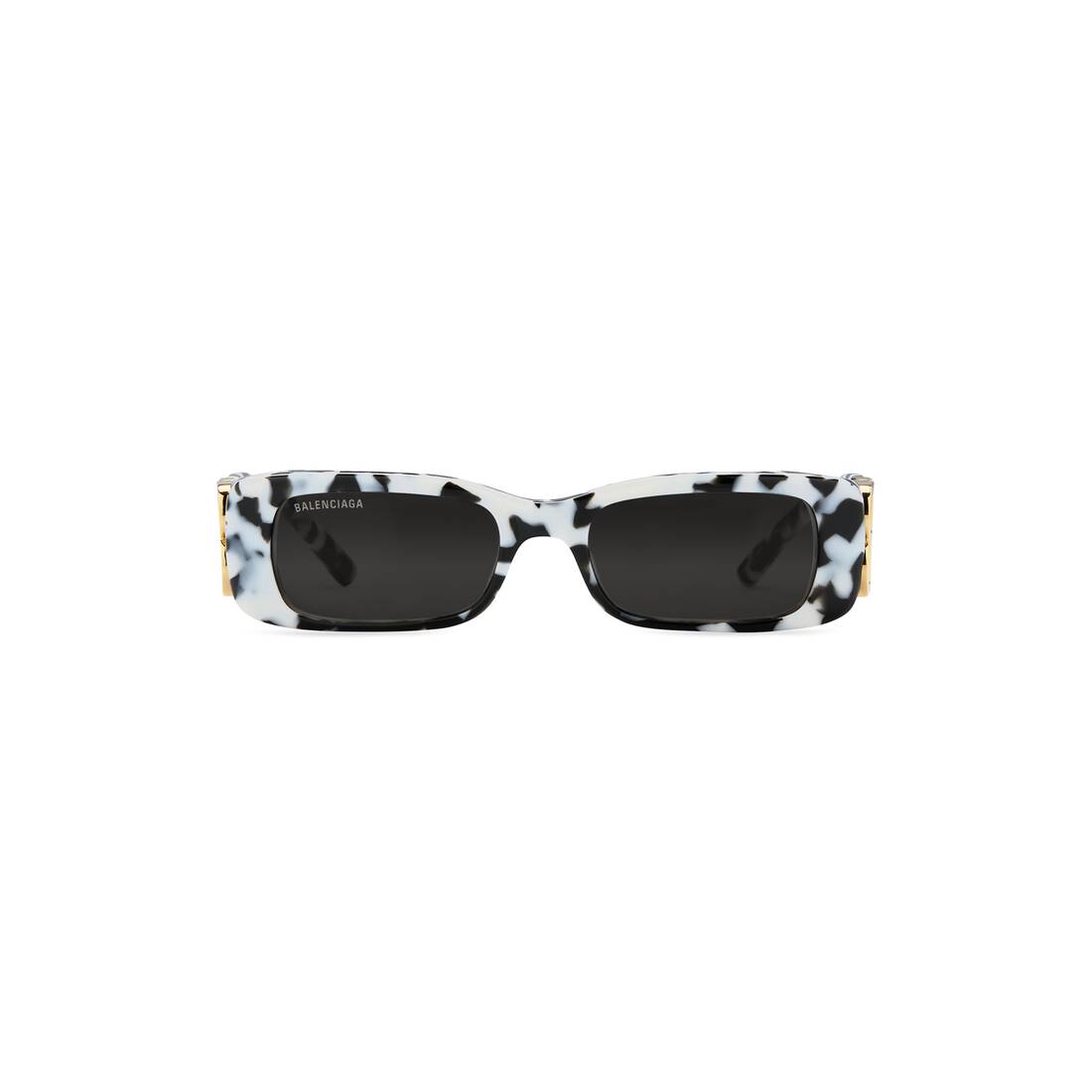 Dynasty Rectangle Sunglasses in White