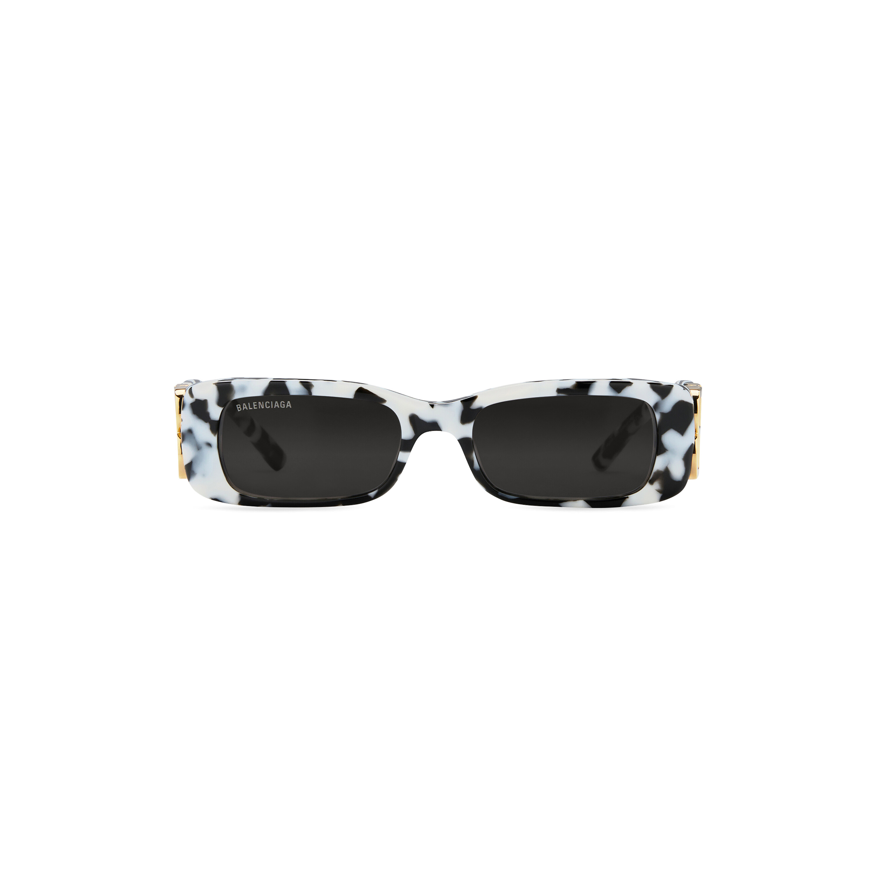 radius Alligevel Allergi Dynasty Rectangle Sunglasses in White | Balenciaga US