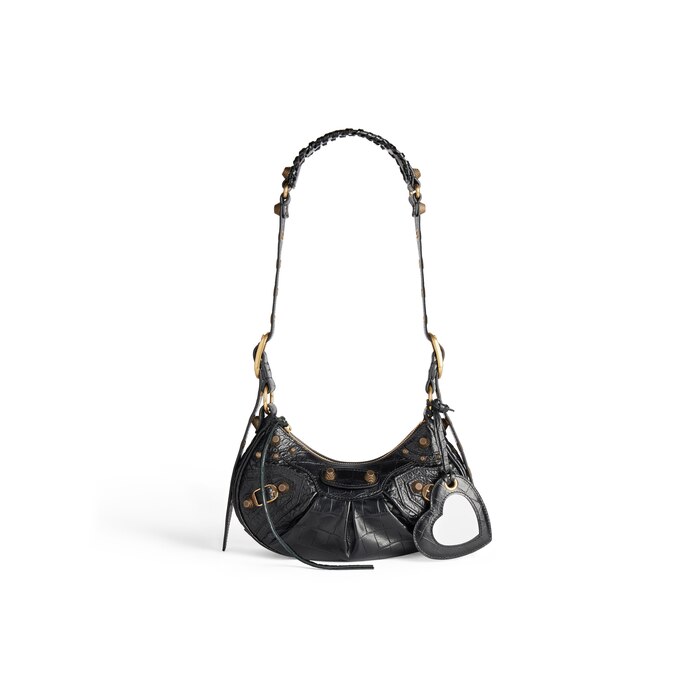 BALENCIAGA BB embellished leather shoulder bag