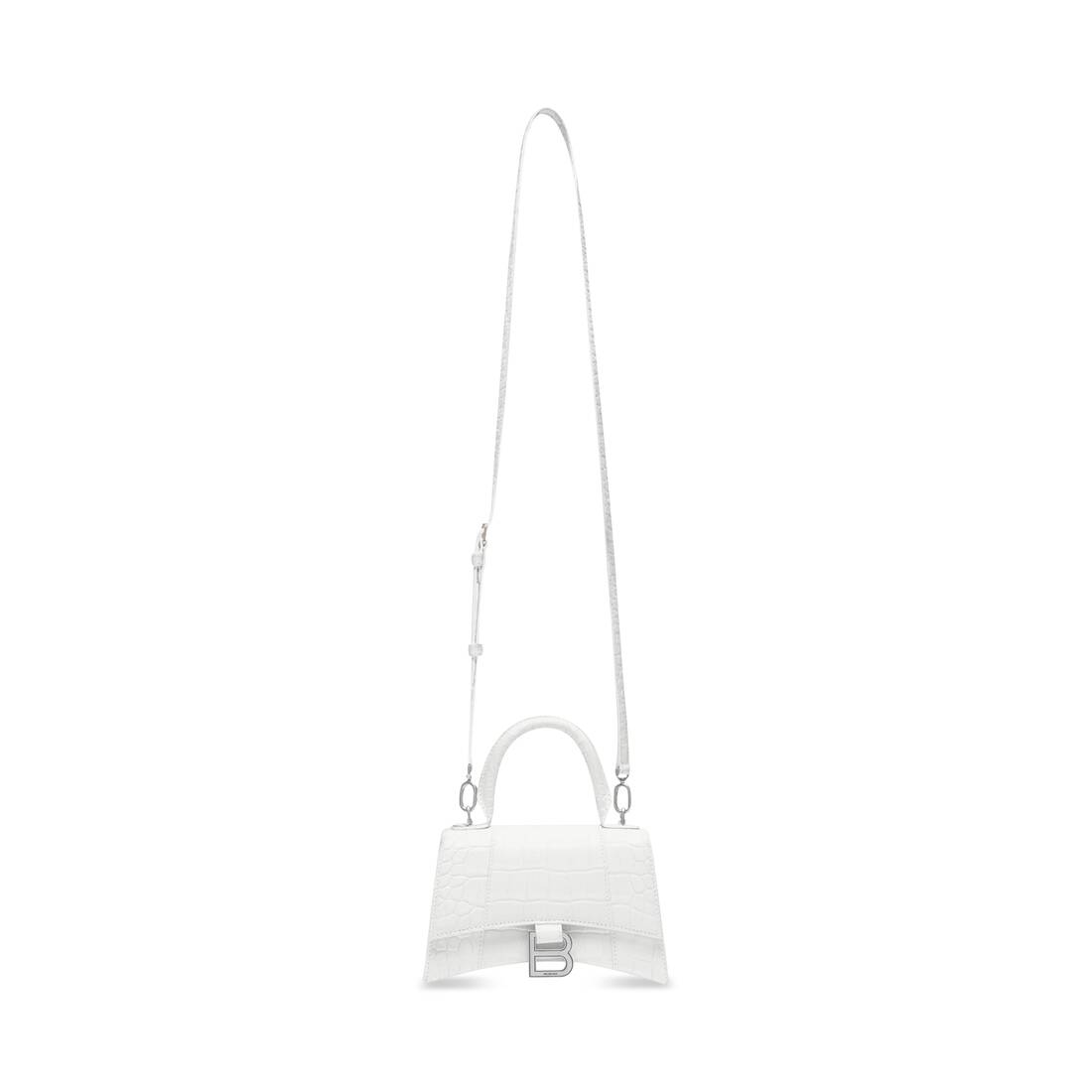 Hourglass Xs ハンドバッグ　クロコダイル型押し のために ウィメンズ で ホワイト