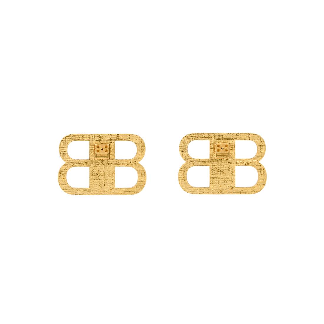 Women S 2 0 Earrings In Gold Balenciaga Us Women S 2 0 Earrings In Gold Balenciaga Us