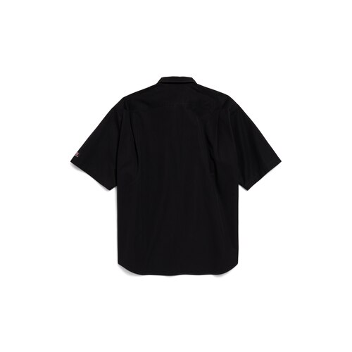 balenciaga workwear short sleeve large fit shirt