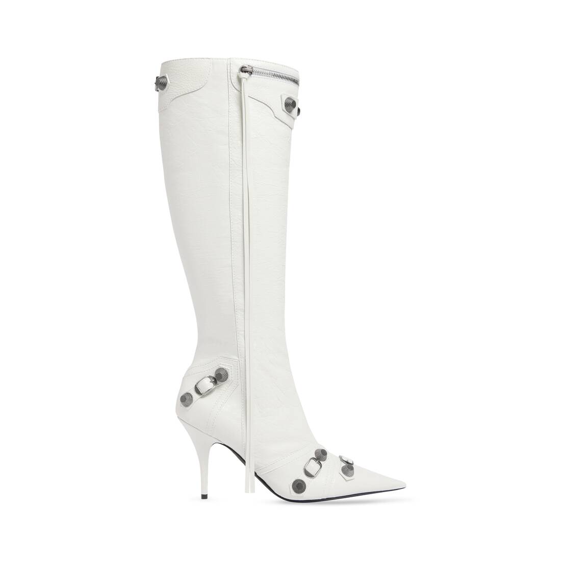 Balenciaga Silver Glitter Ankle Boots Balenciaga
