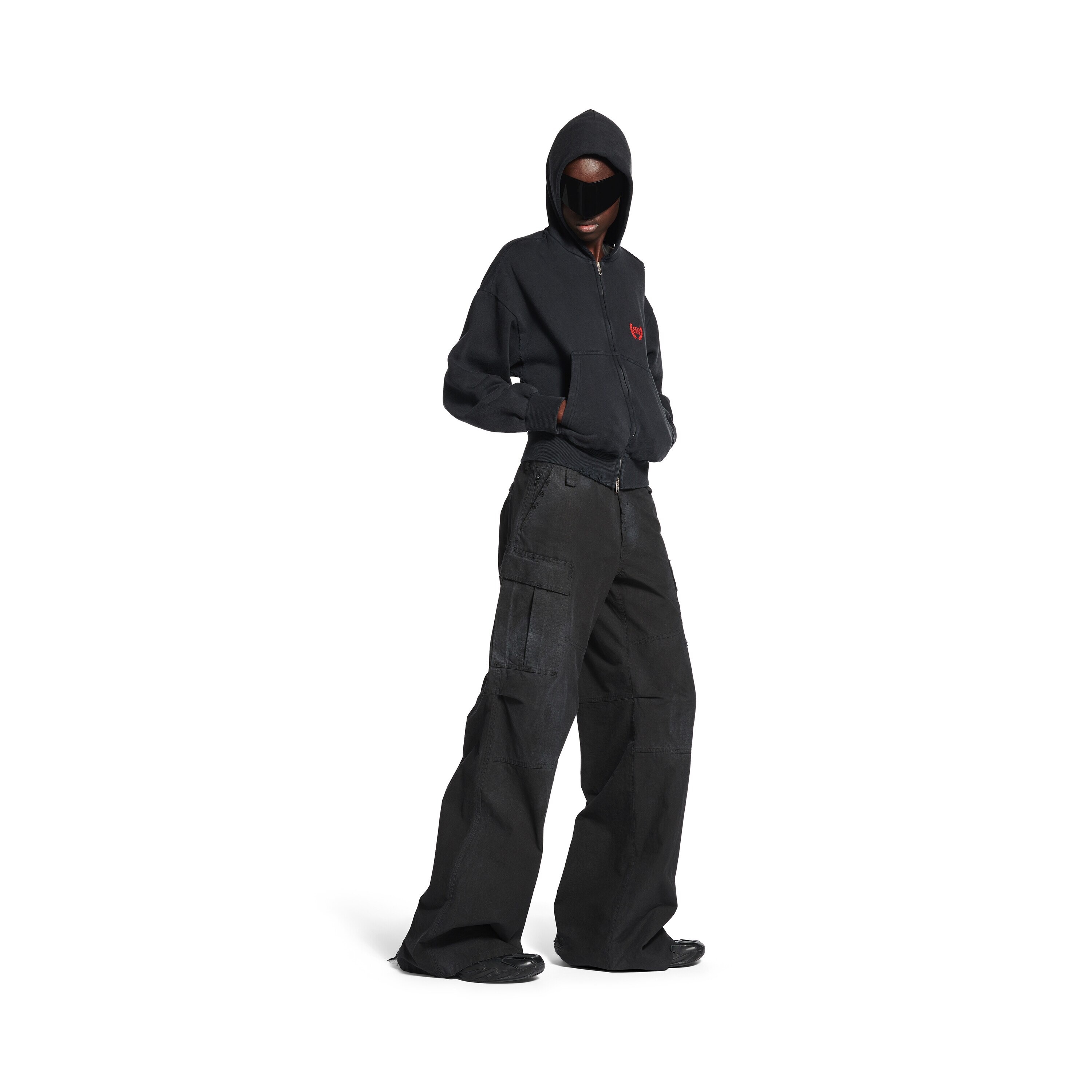 Women's Flared Cargo Pants in Black | Balenciaga US Women's Flared Cargo Pants in Black | Balenciaga US