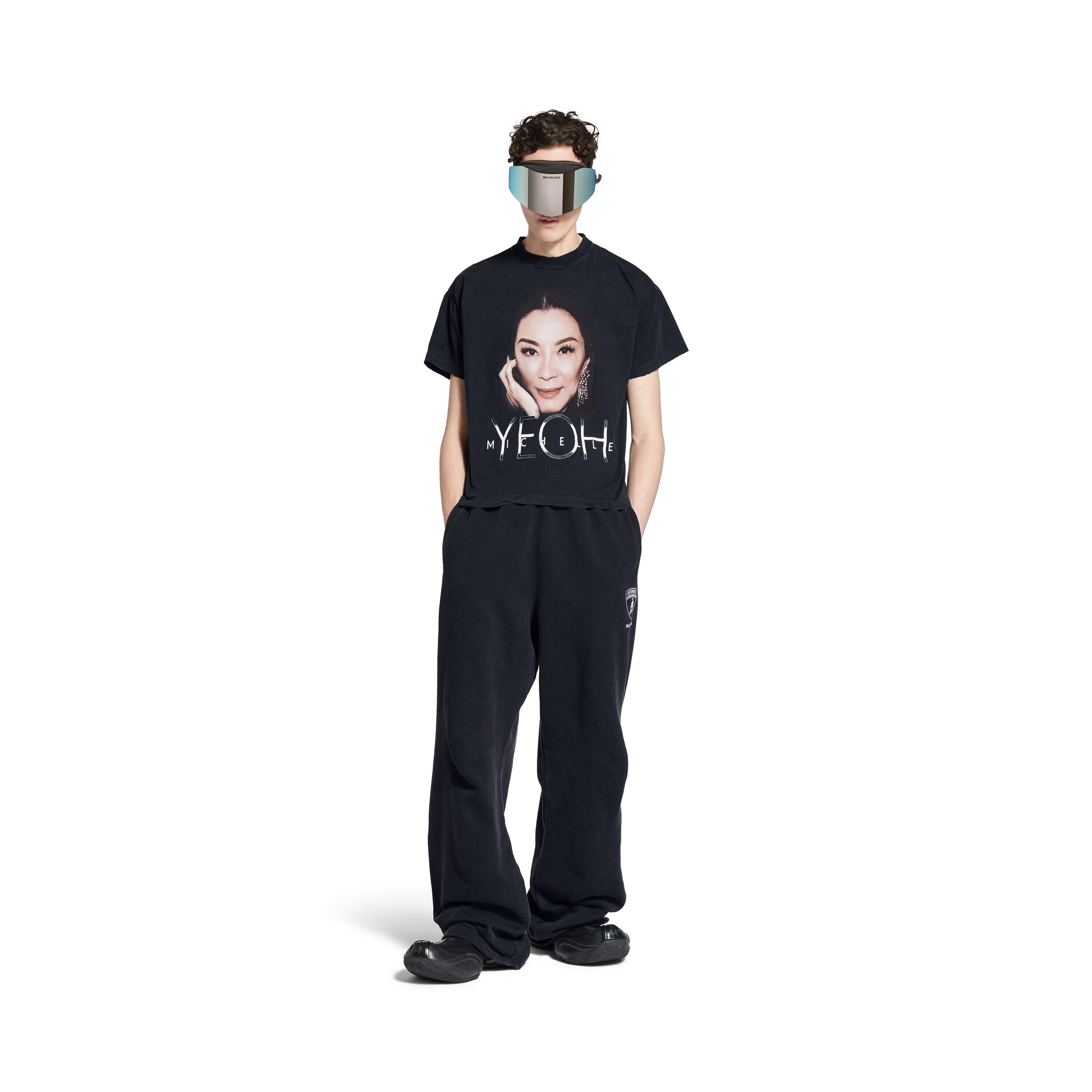 バレンシアガ GITD ライオンズ ローレル ボックスTシャツ 二子玉) バレンシアガ BALENCIAGA 2020年 バックロゴ オーバー