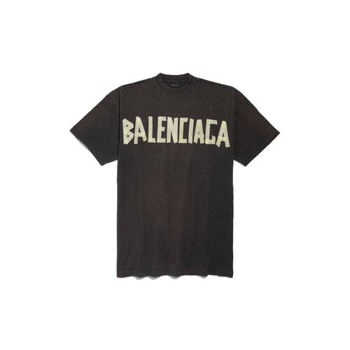 Women's Tape Type T-shirt Dress in Dark Grey | Balenciaga US