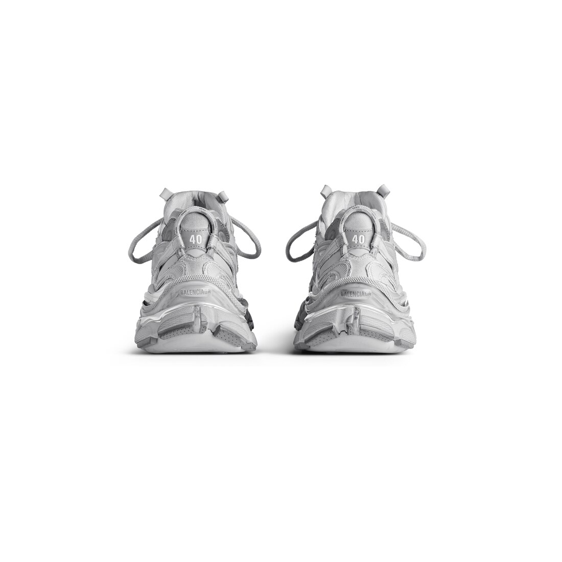 【BALENCIAGA】グレー Runner 2.0 スニーカー Men's Runner 2.0 Sneaker in Grey/silver | Balenciaga US