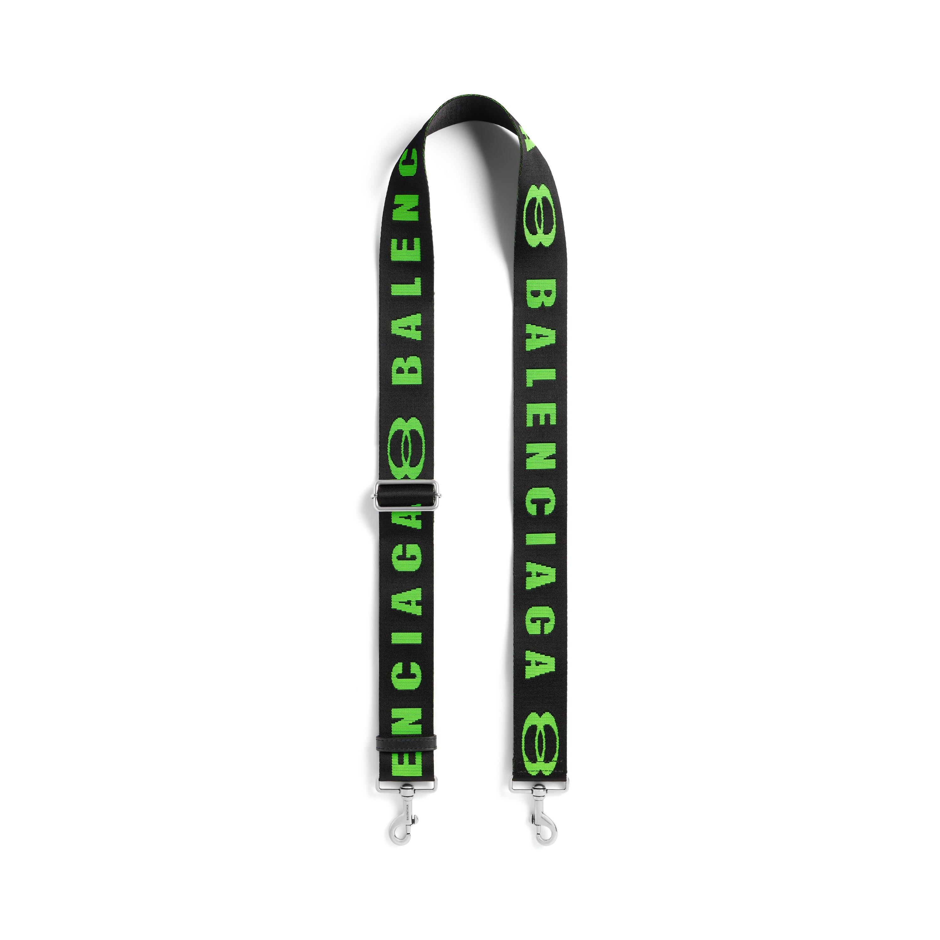 【BALENCIAGA】nity ストラップ ブラック/アップルグリーン Unity Strap in Black/apple Green | Balenciaga US