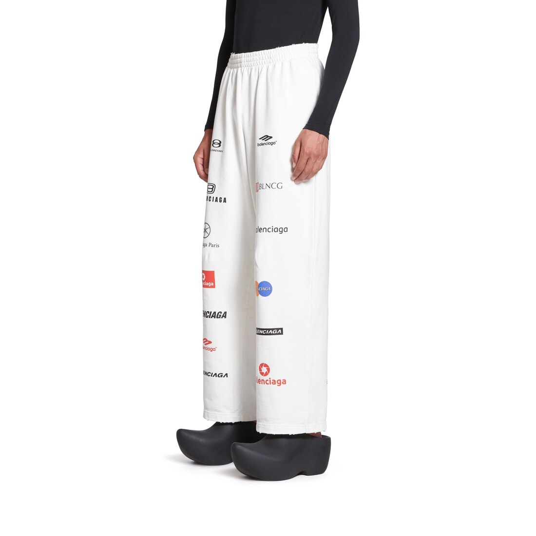 Top League Baggy Sweatpants in White