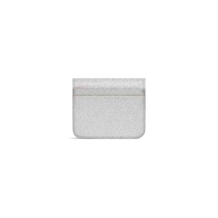 cash flap coin and card holder sparkling fabric