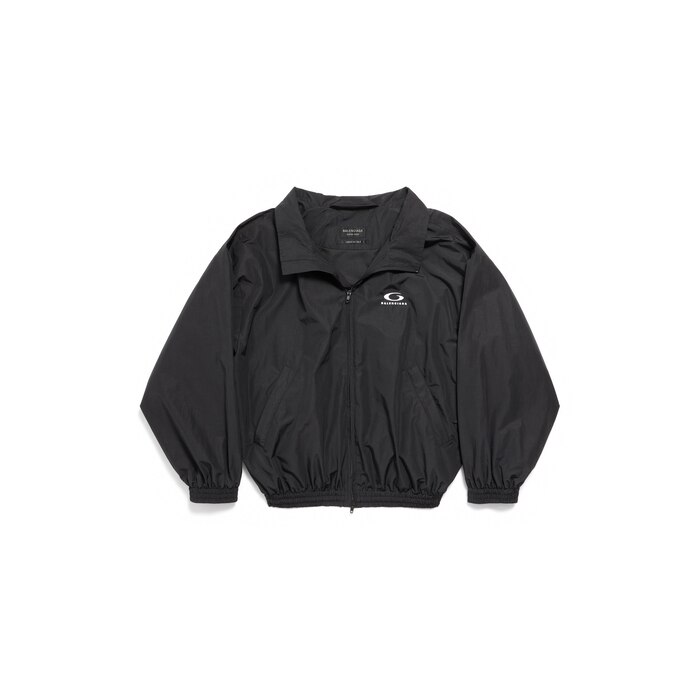 loop sports icon off shoulder jacket