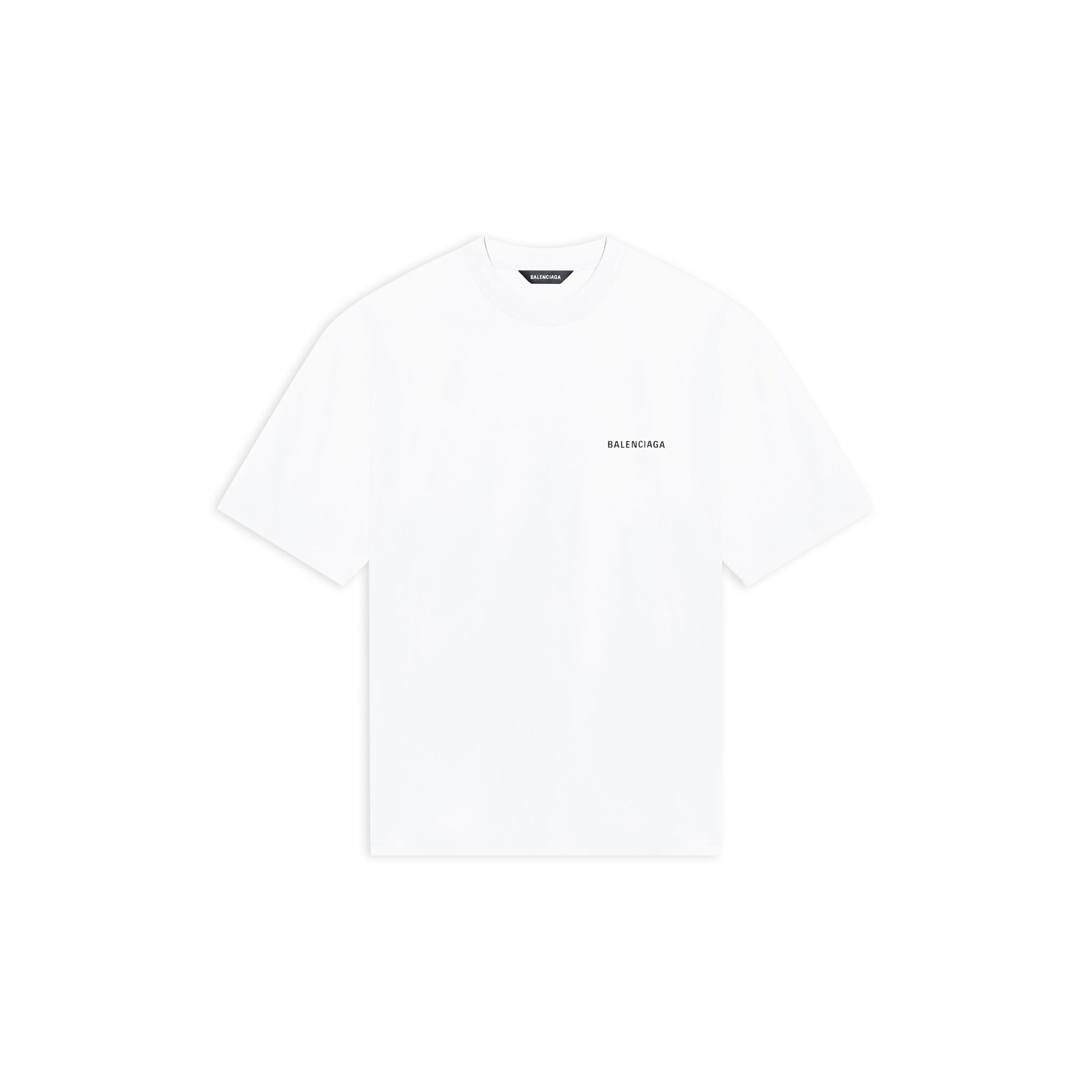 Balenciaga Logo T-Shirt Medium Fit - White - Man - XXL - Cotton