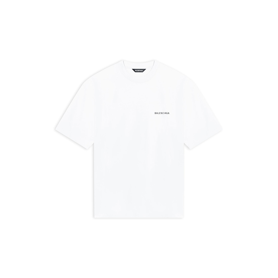 Men's Logo T-shirt Medium Fit in White | Balenciaga US