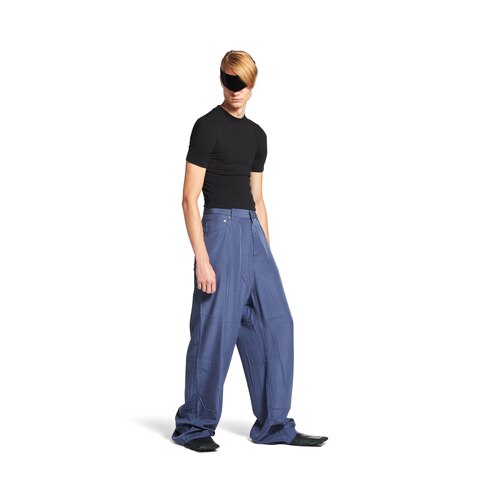 fluid denim pants