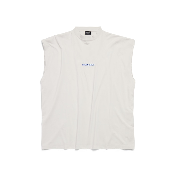 balenciaga back sleeveless t-shirt