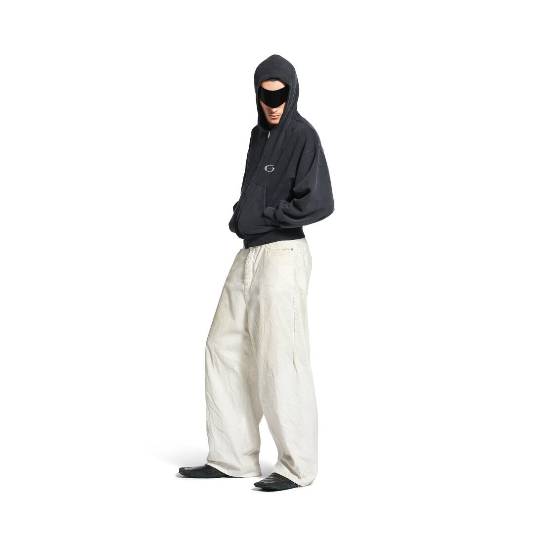 Pantalón Baggy para Hombre en Blanco Con Efecto Sucio Balenciaga MX