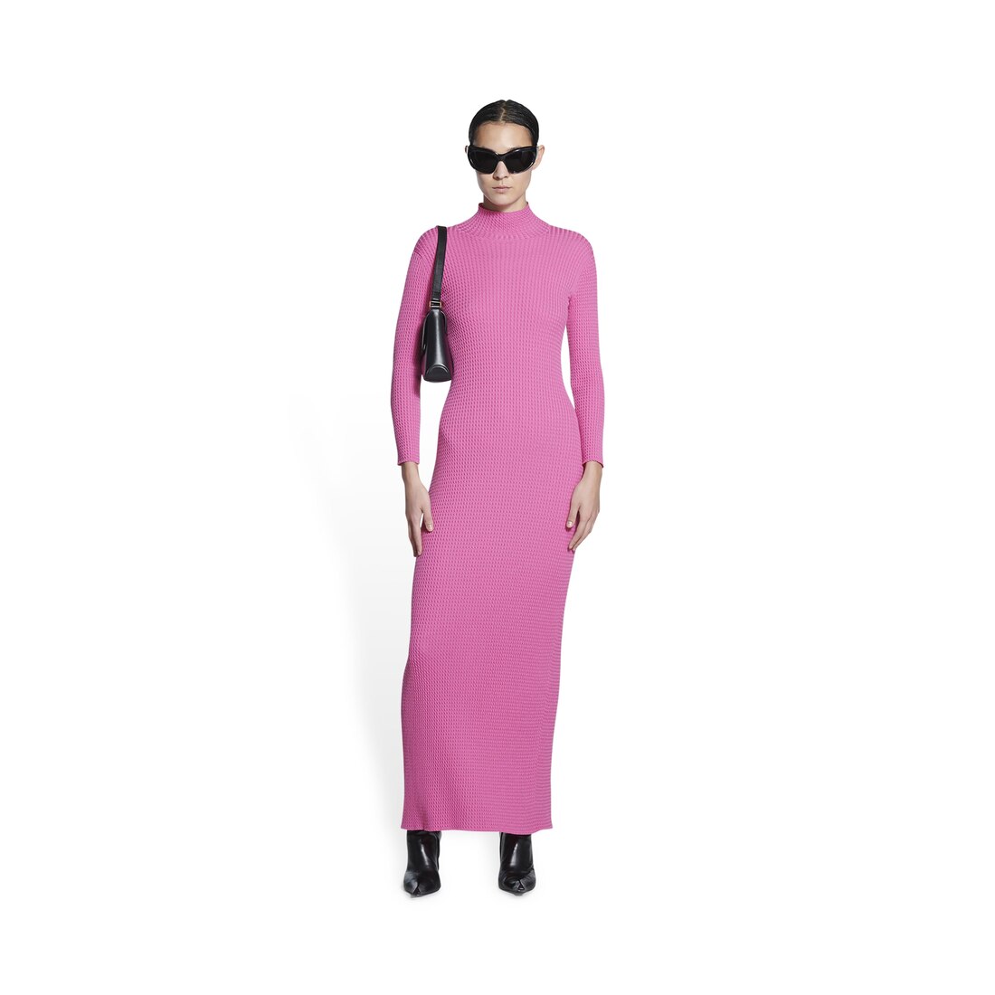 Women S Fitted Dress In Pink Balenciaga Nl Women S Fitted Dress In Pink Balenciaga Nl