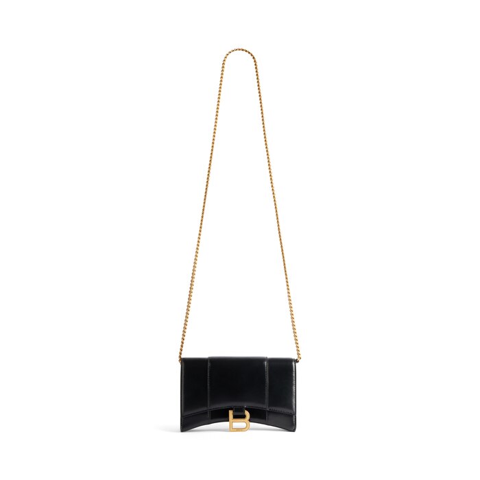 Hourglass wallet on chain balenciaga Outlet