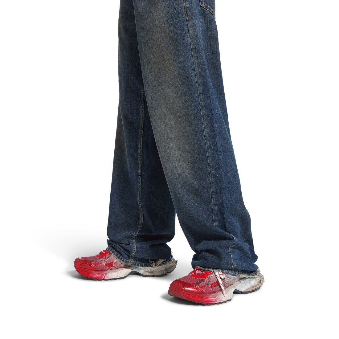 【BALENCIAGA】3xl Toe Spray スニーカー レザー不使用 Balenciaga 3xl Toe Spray White / Blue / Grey / Red - Apr