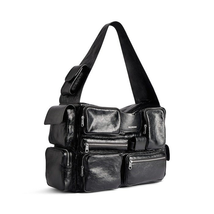 Bolso cruzado, bolso negro para hombre, bolso grande para hombre