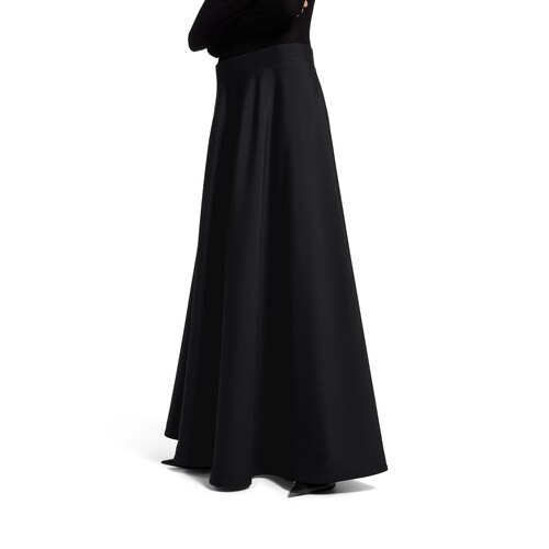 low waist maxi skirt