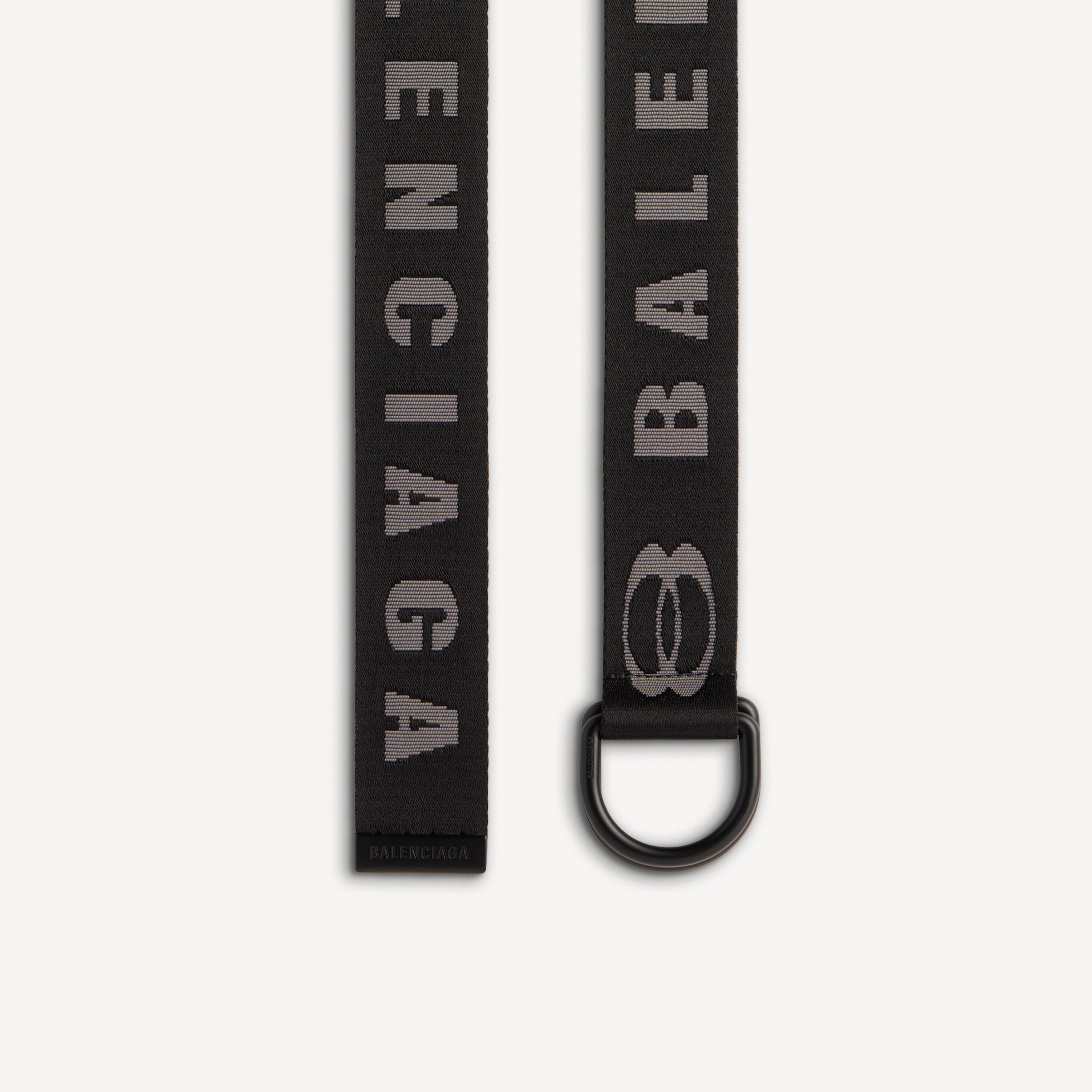 Men's D Ring Belt in Dark Grey