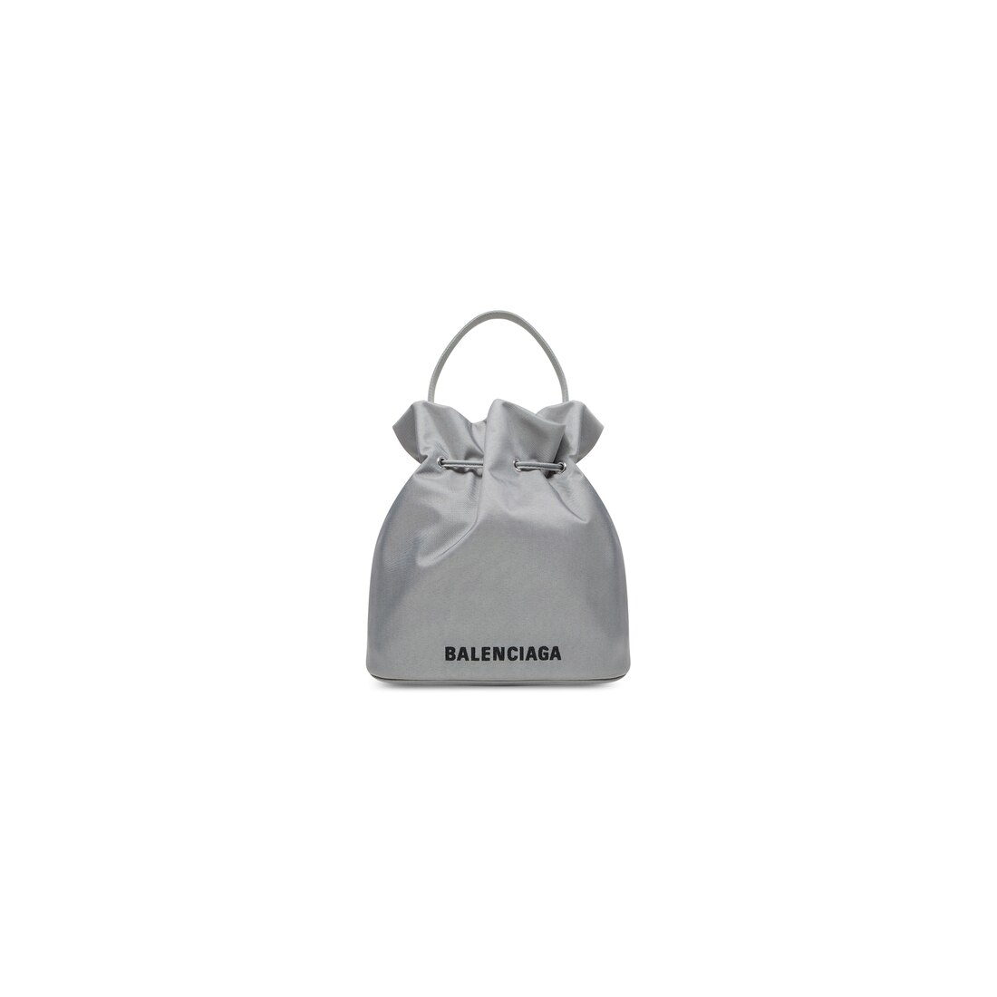 Balenciaga Wheel Nylon Bucket Bag in Natural