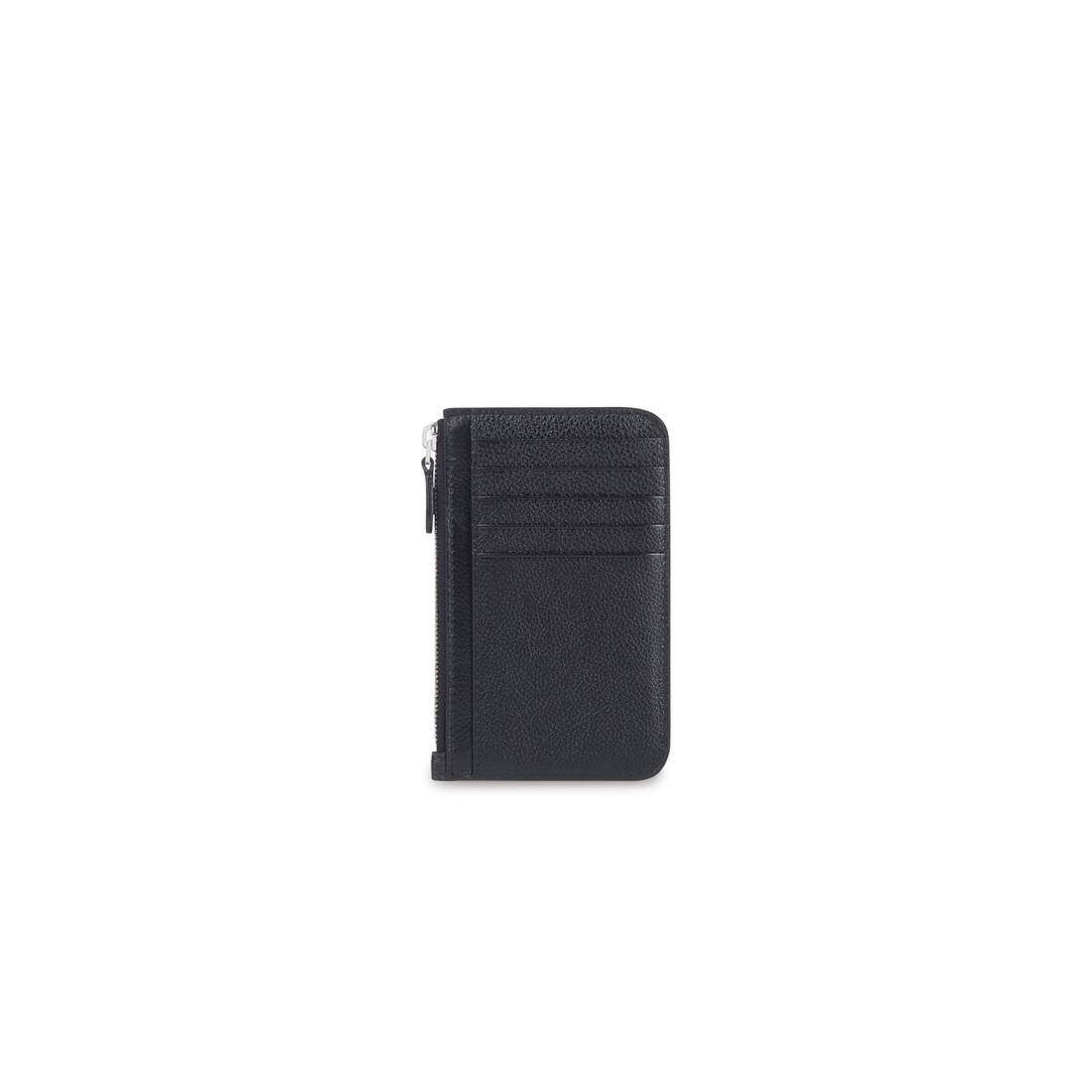 Essential Long Coin And Card Holder in Black