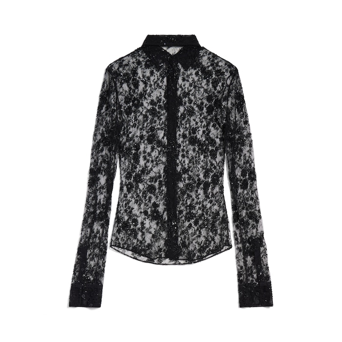 엠브로이더드 피티드 셔츠