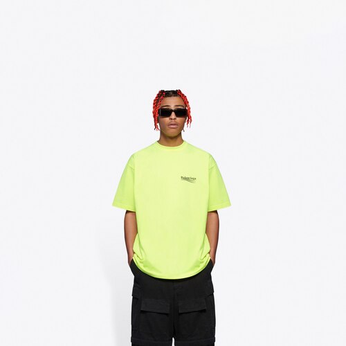 balenciaga t shirt neon green