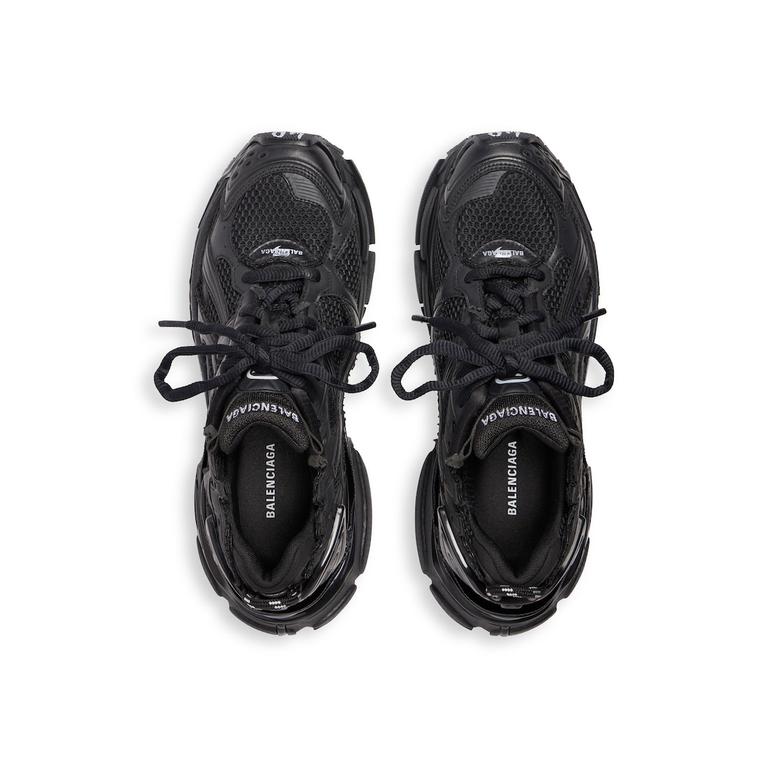 Balenciaga black on black runners hotsell