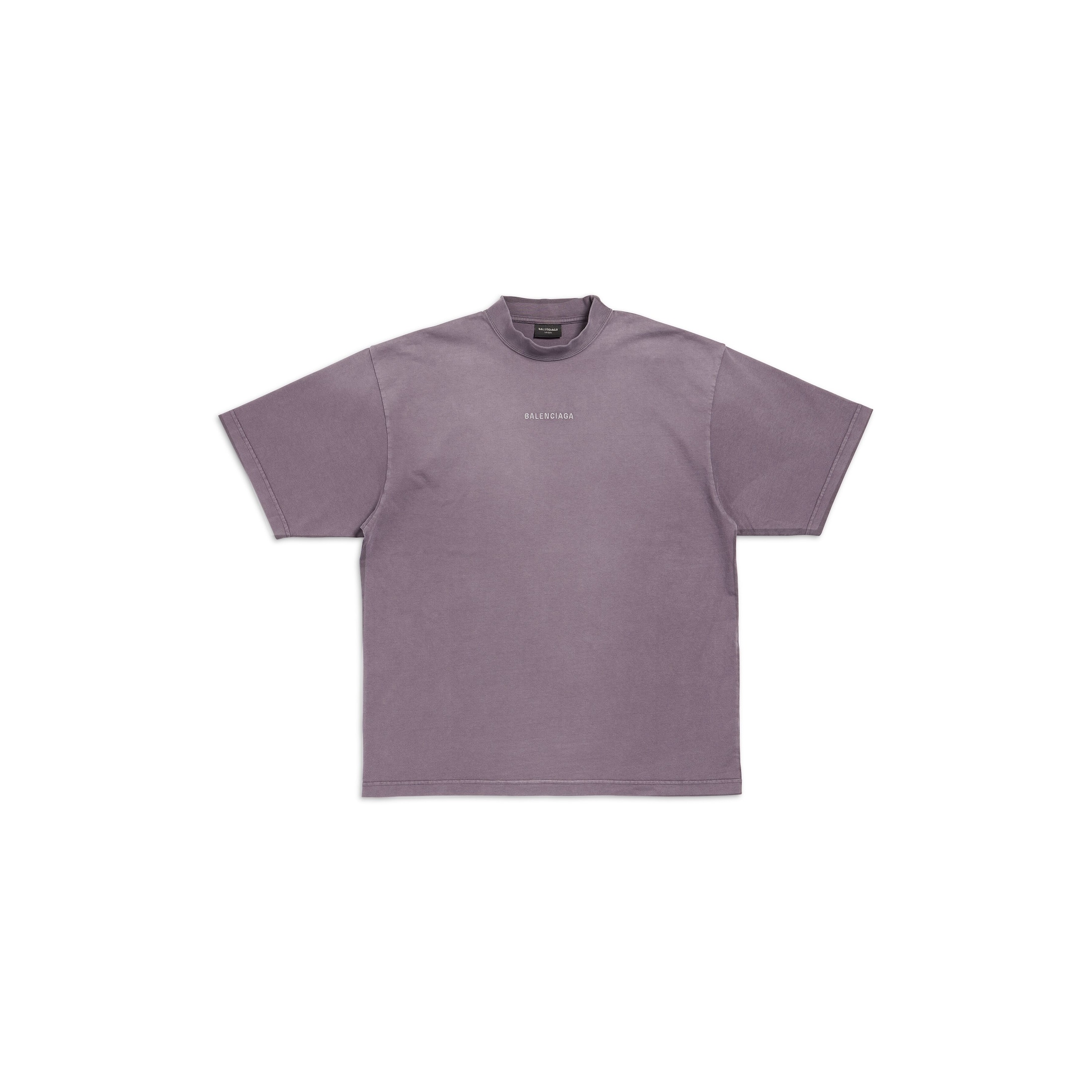 Balenciaga Back T-Shirt Medium Fit - Purple - Man - XXL - Cotton