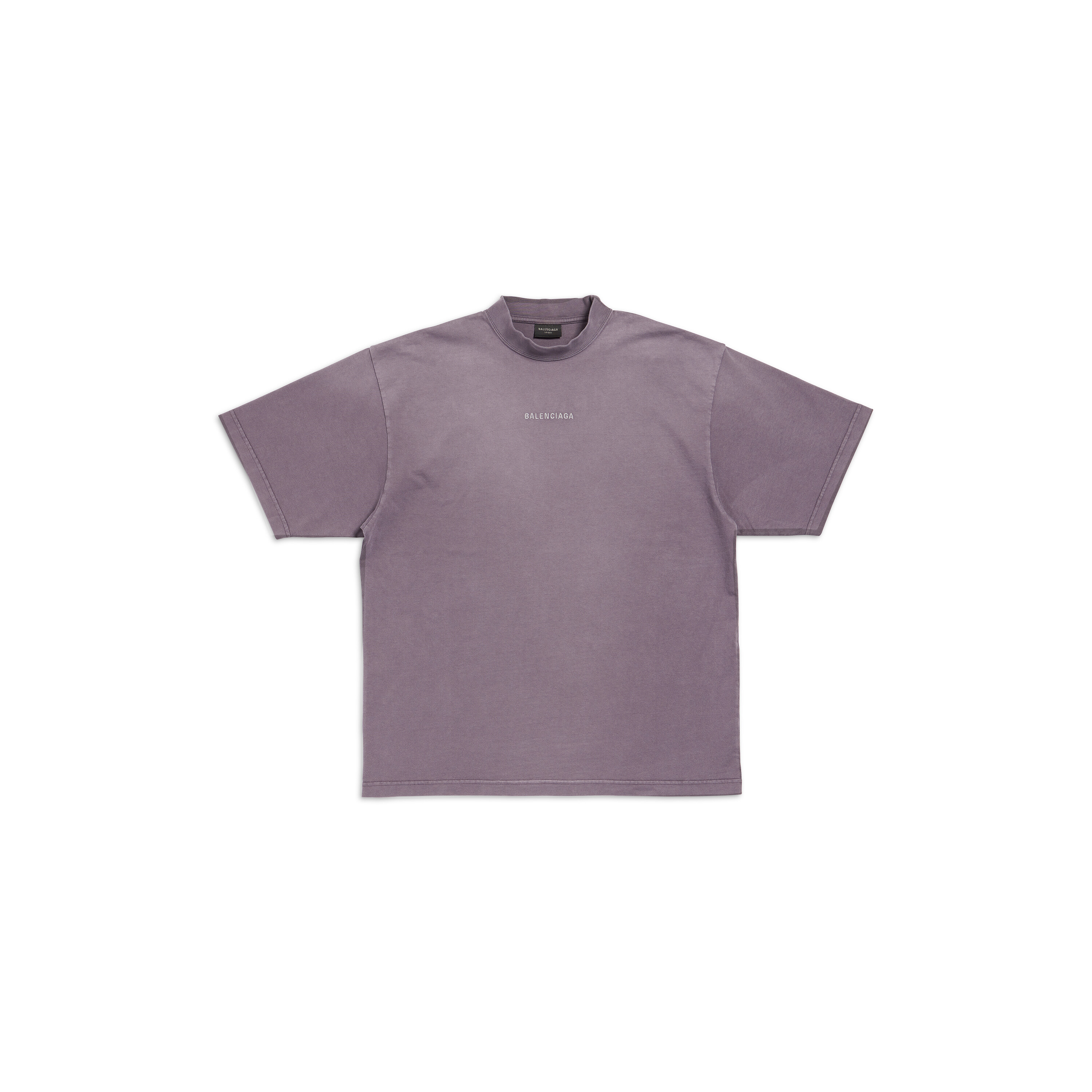 Balenciaga Back T-shirt Medium Fit in Purple/grey | Balenciaga US