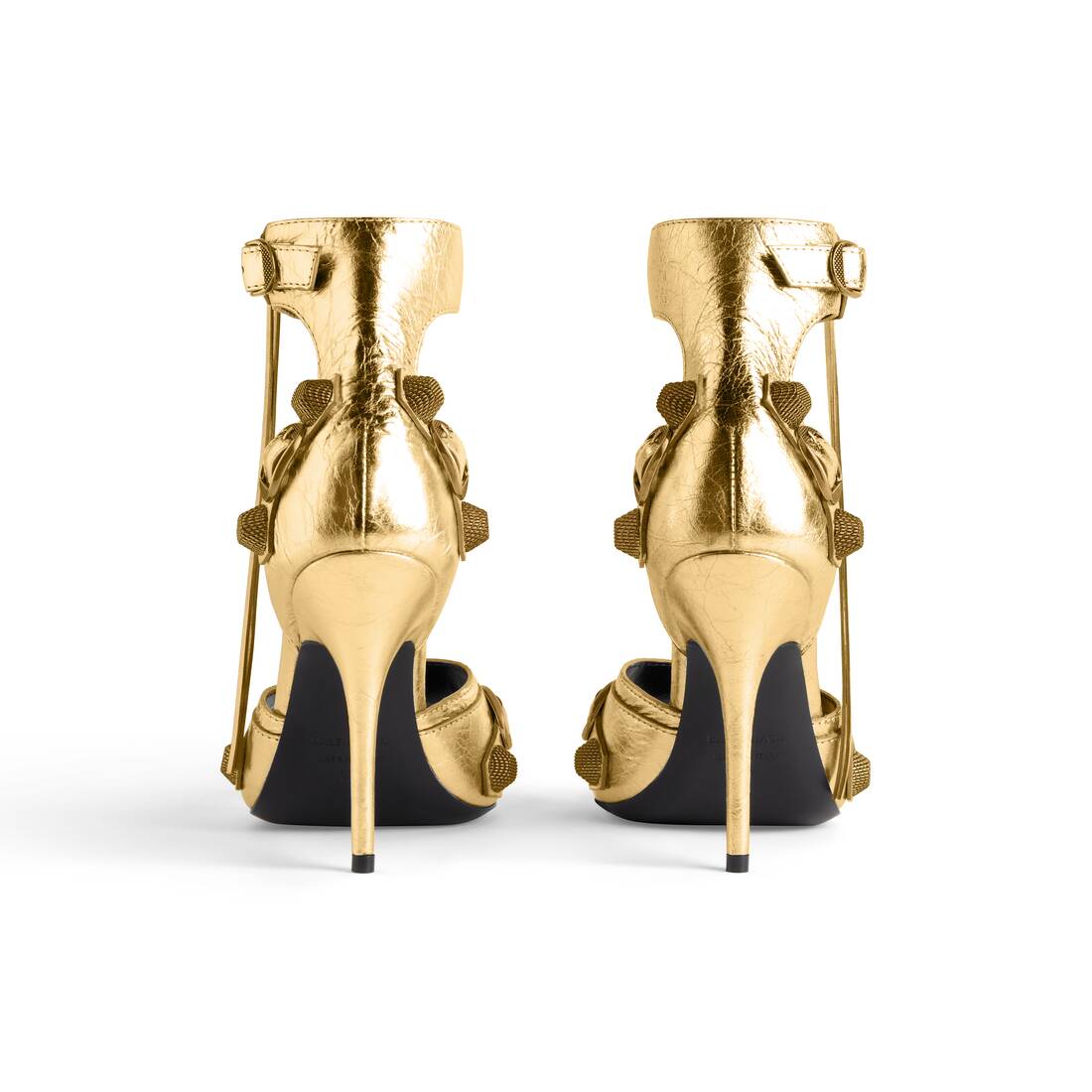 Women's Cagole 110mm Sandal Metallized in Gold | Balenciaga US