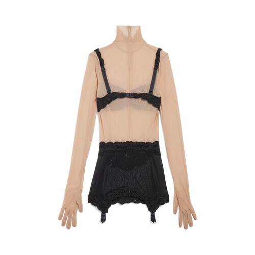 트롱프뢰유 서스펜더 벨트 드레스