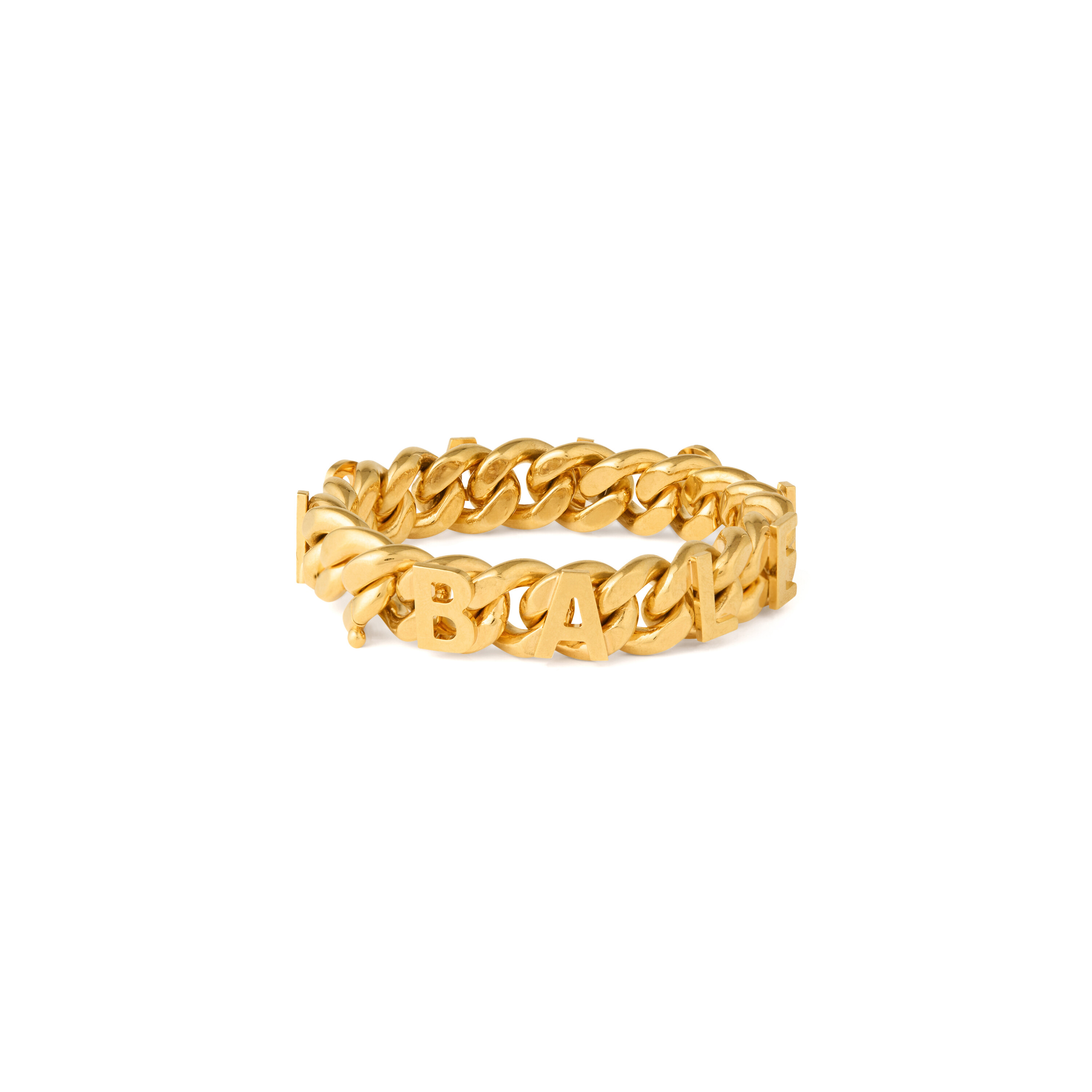 Women's Chain Logo Bracelet in Gold | Balenciaga US