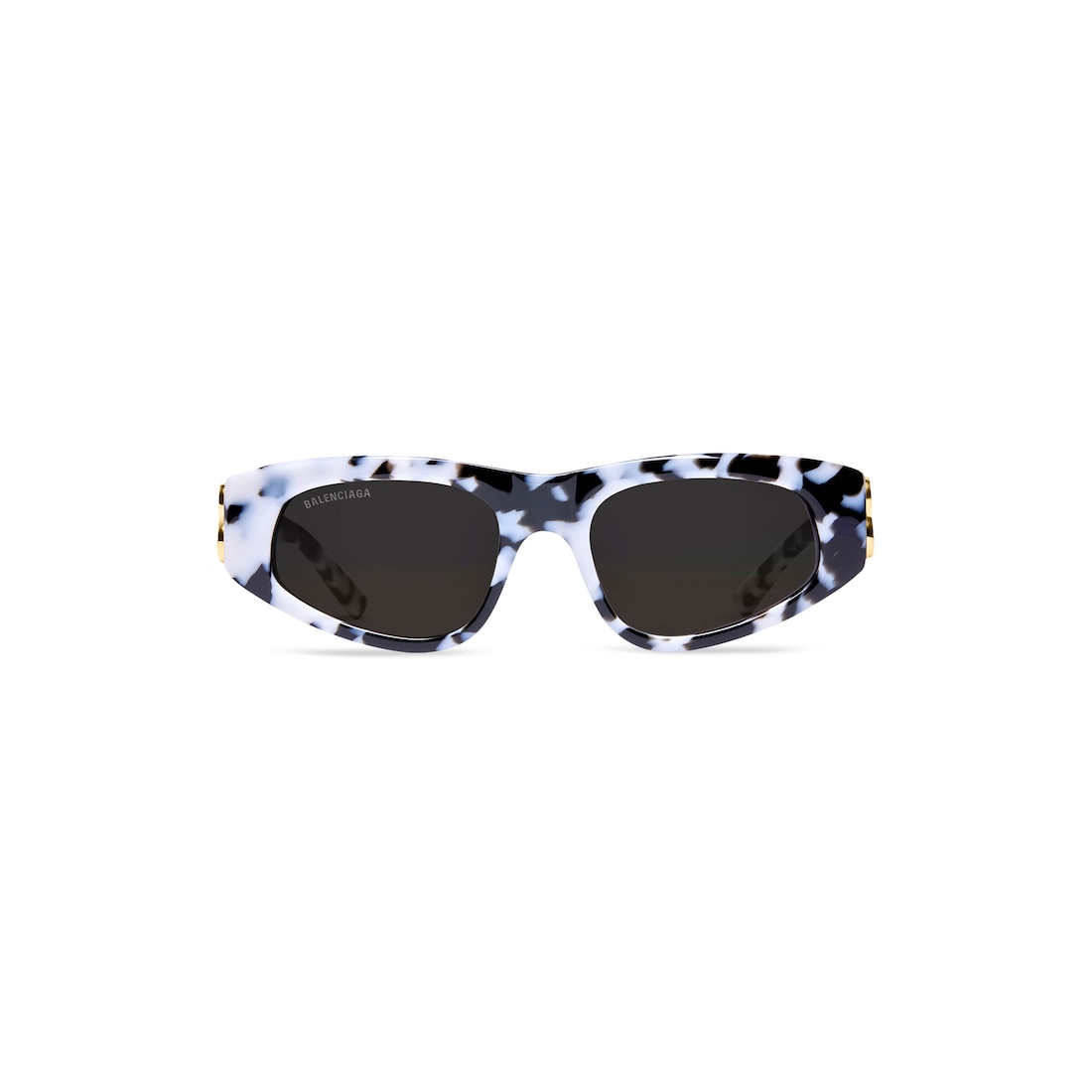 dynasty d-frame sunglasses in black