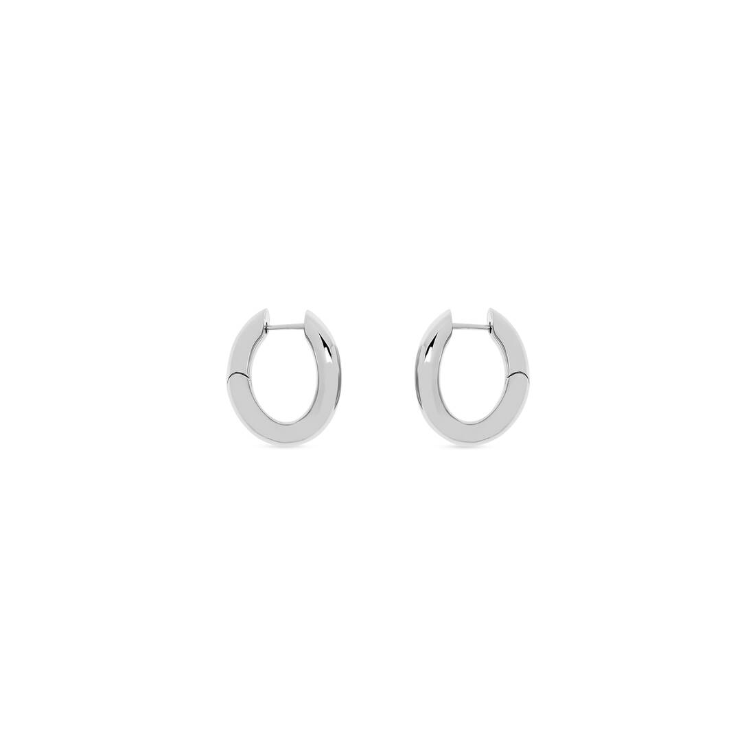Women's Loop Xs Earrings in Silver | Balenciaga US
