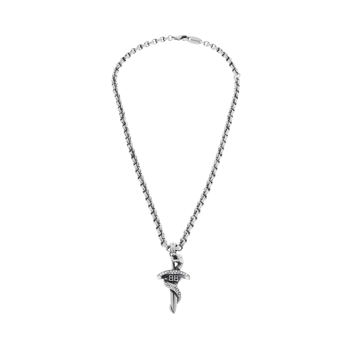 goth snake necklace