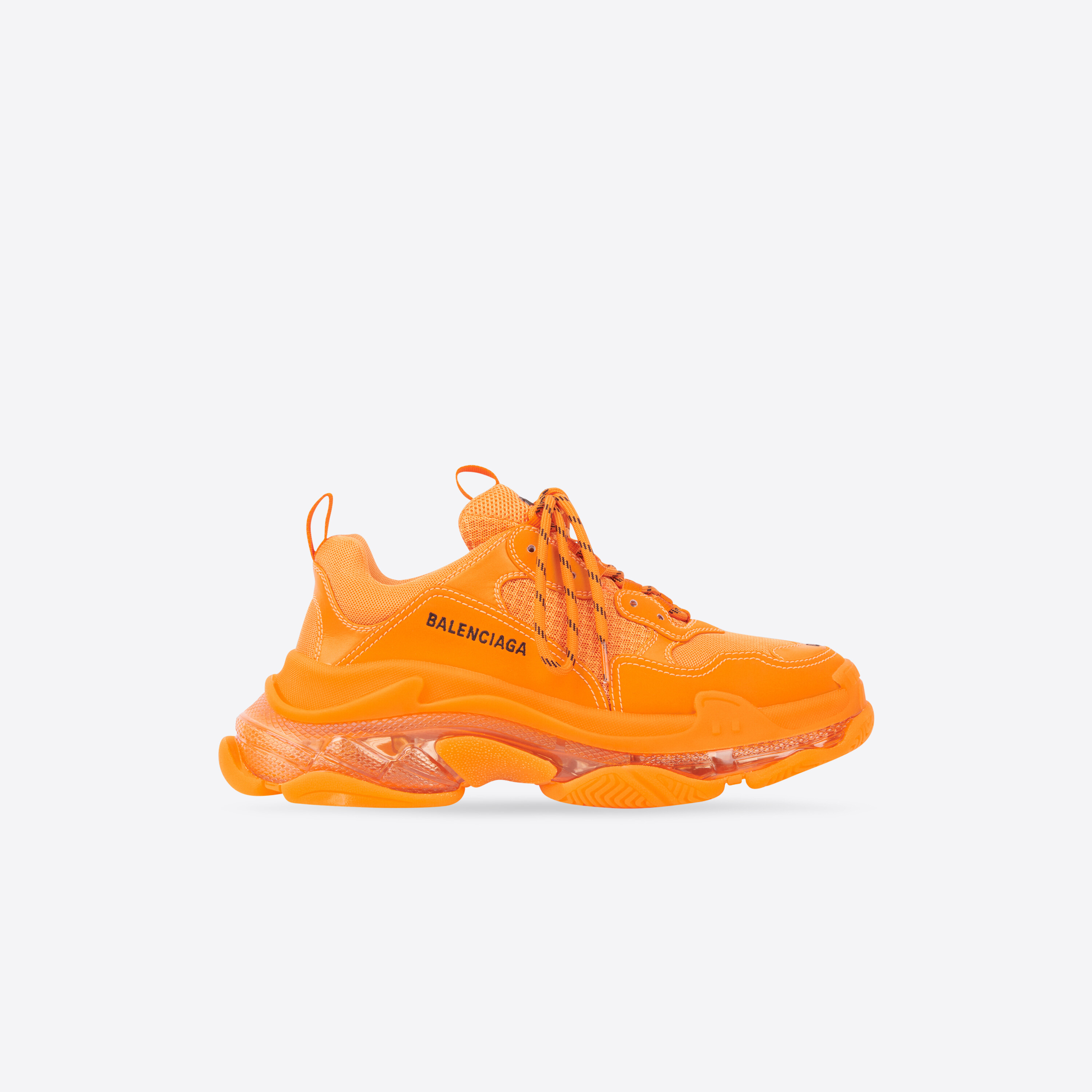 Sneakers Triple S Clear Sole da Uomo in Arancione | Balenciaga IT