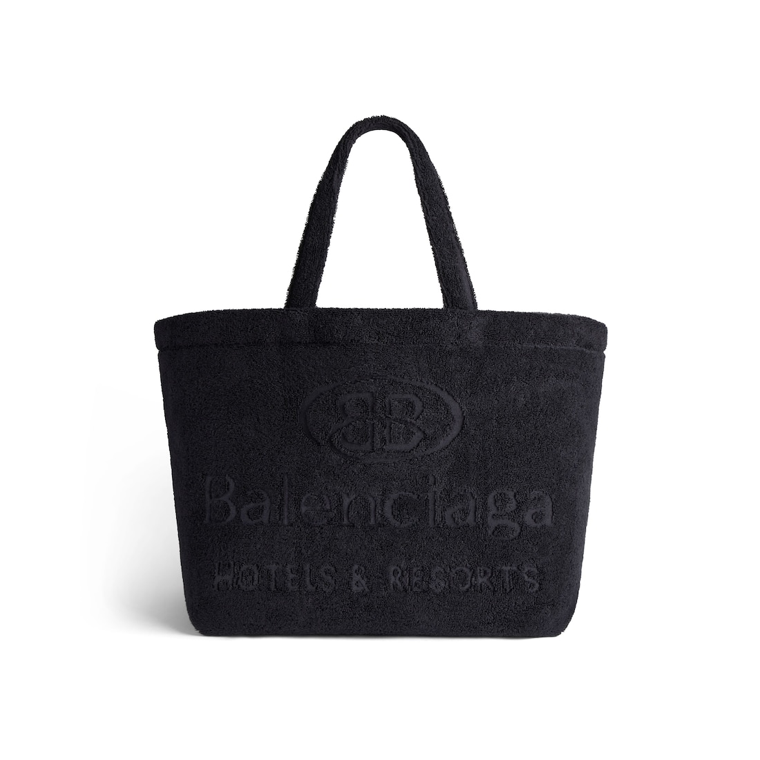 Women's Jumbo Large Tote Bag Towel Fabric in Black | Balenciaga US