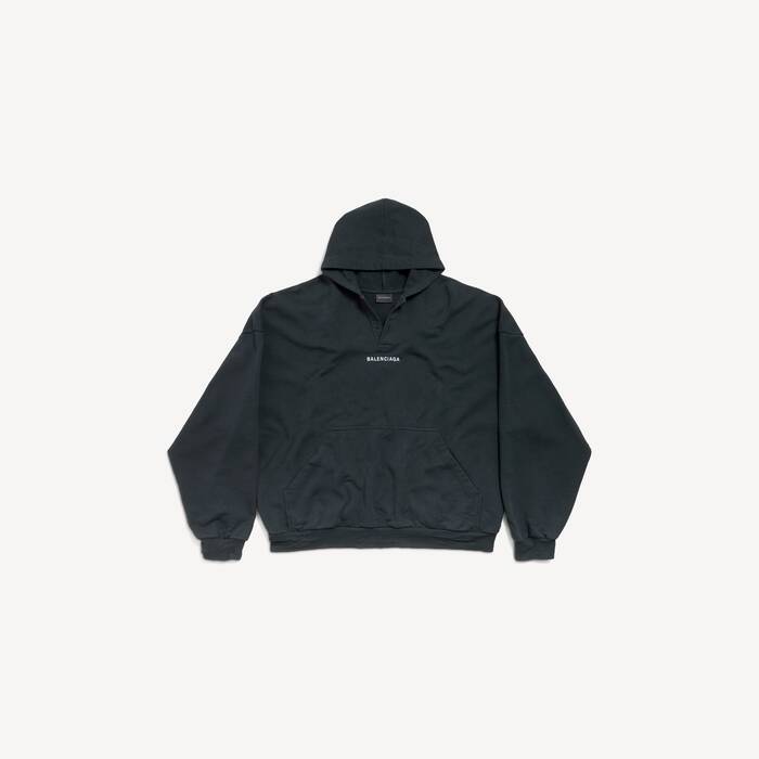 balenciaga back polo hoodie