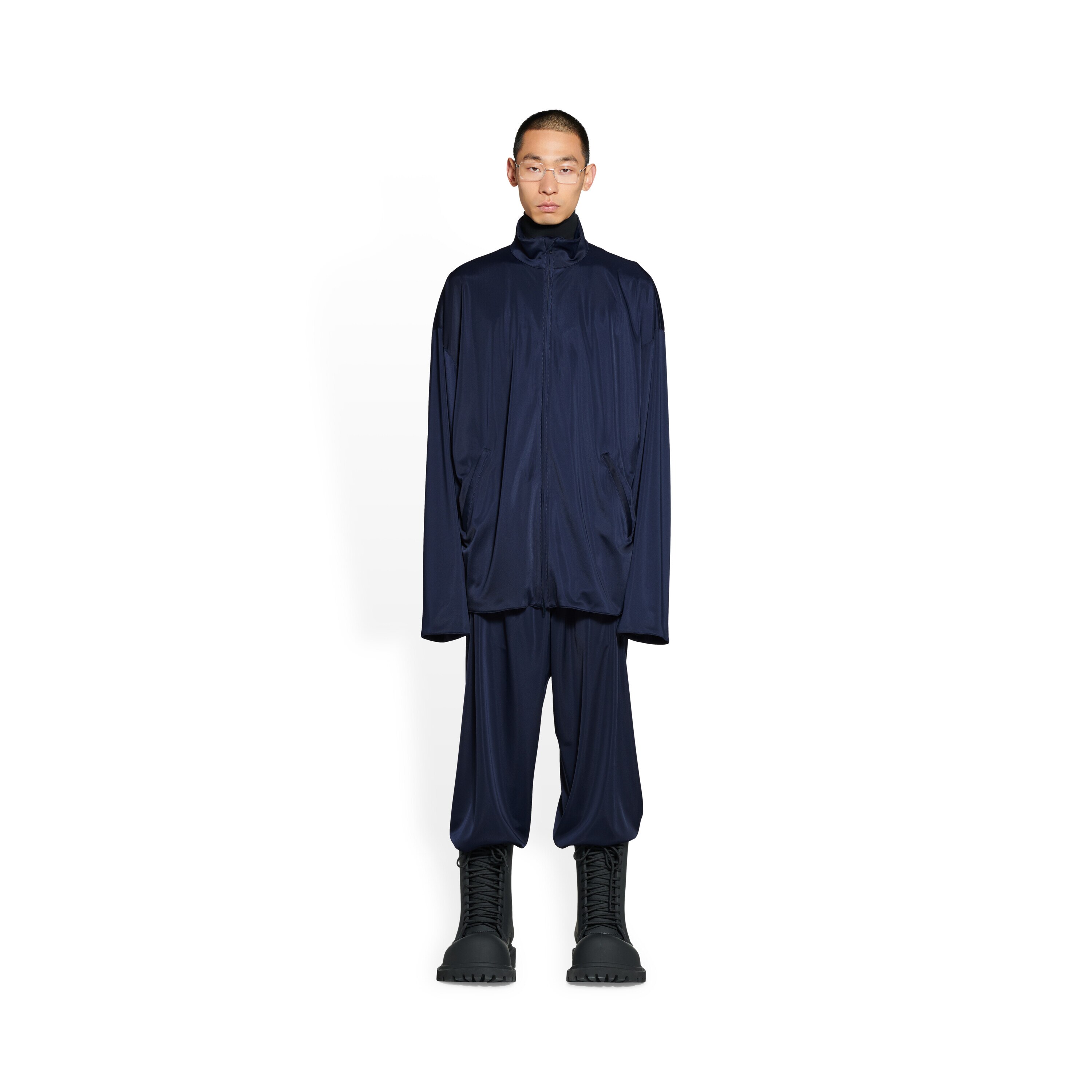 Men's Tracksuit Jacket in Navy Blue | Balenciaga US