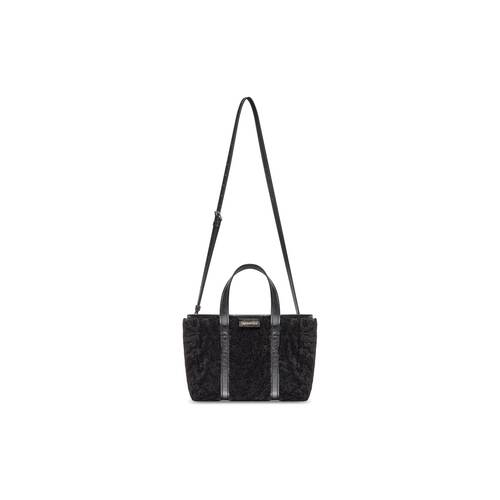 Barbes small east-west shopper bag in shearling